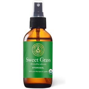 Aromatics International Sweet Grass Hydrosol 100ml | Fresh Aromatic Spray for Home Spaces
