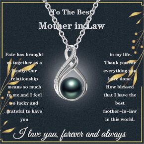 هدايا للأم في القانون 925 Sterling Silver Mother in Law Netlace Mots