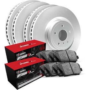 R1 Concepts Front and Rear Brakes and Rotors| Blank Brake Rotors| Front and Rear Optimum OEp Brake Pads and Rotors Kit| Automotive Replacement Brake Kits