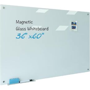 Glass Whiteboard Magnetic Dry Erase Board 36 x 60 Inch