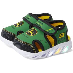 Skechers Boy's X John Deere: Hypno-Splash 407075N (Toddler) Sneaker ، Green/Black ، 10