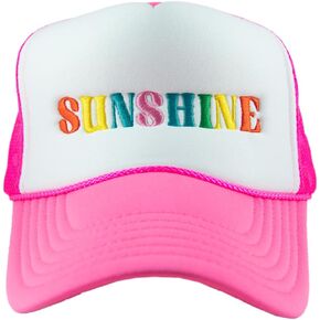 Katydid Sunshine (Multicolored) Hat Foam Trucker (Hot Pink & White)