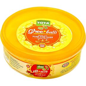Tota Pure Cow Ghee Diya Cotton Wick for Puja -50 Ghee Batti | الشمع الحرة ديسي السمن ديا فتيل - حزمة 1