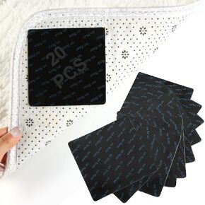 20 PCS GRIPPER ، قبضة سجادة مضادة للانزلاق غير المنزلق للأرضيات الصلبة والبلاط ، شريط سجادة متينة وقابل لإعادة الاستخدام ، وسادات لاصقة سهلة التنظيف ، تحافظ على ثبات البساط وسطحة