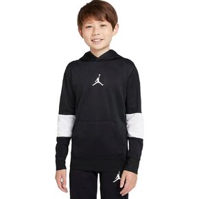 Nike Air Jordan Core Performance Therma Boys' Pullover Hoodie Large Black/White