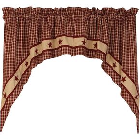 Country House Collection 34723 Burgundy Prairie Star Swag ، 36 بوصة