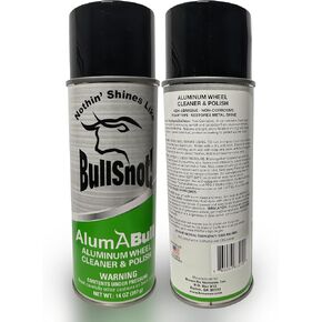 AlumABull Aluminum Wheel Cleaner & Polish - Restores Shine, Removes Tarnish & Oxidation, Protects Aluminum, Stainless Steel & Chrome - Non-Corrosive, Foam Formula, Made in The USA