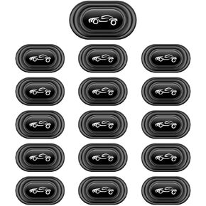 16PCS Car Door Shock Absorber, Thickened Silicone Car Bumper Anti-Collision Protection Sticker, Soundproof Vehicle Door Edge Guard Gaskets, Universal Auto Crash Pad Accessories for Most Cars (Style1)
