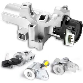 Ignition Switch Cylinder Housing 15795321 15795322, w/Ignition Lock Cylinders & Keys, Fit for Chevy Colorado/GMC Canyon, 2004-12; Hummer H3 H3T, 2006-10; Isuzu I-280 I-290 I-350 I-370, 2006-08