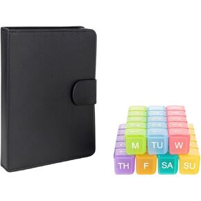 e-Pill 5 Times a Day x 7 Day Large Weekly Pill Organizer, Vitamin and Medicine Pill Box - with Discreet Case