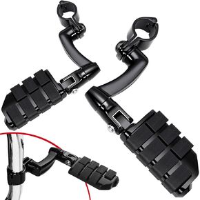 Penlari Highway Pegs إزاحة Longhorn ، 1-1/4 "304 مشابك من الفولاذ المقاوم للصدأ تمديد الأسلحة قدم القدمين مناسبة ل Harley Touring Street Glide Softail Dyna Sportster Fits 1.25" in Kuwait