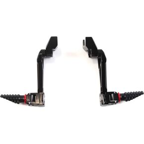 CNC Rear Footrests Foot Pegs Rests Pedal Compatible with Yamaha YZF R6 YZF-R6 2006-2016, Black