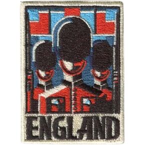 Vagabond Heart England Patch - England Iron On Travel Badge - English King's Guard Souvenir