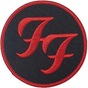 Foo Fighters Patch Circle Logo Official Embroidered Woven Iron On 105 X 45Mm Size Accessory Size