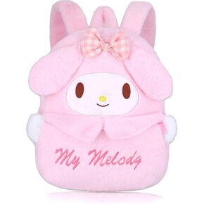 Roffatide Anime Plush Teens Girls Backpack Cartoon Rabbit Stuffed Backpack Kawaii Lolita JK Women Schoolbag Birthday Gifts Purple