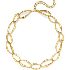 LILIE&WHITE Gold Necklaces For Women Chunky Necklaces Trendy Gold Link Chain Necklace Fashion Choker Necklace Women Jewelry Gift in Kuwait