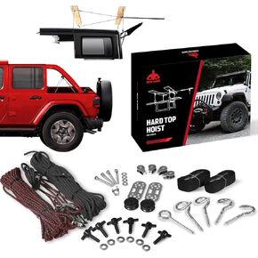 قم برفع إزالة السطح الصلب لجيب Wrangler ، متوافق مع جميع طرز Jeep Wrangler JK JL ، ورافعة سقف سقف سقف سهول من 8 إلى 16 قدمًا ، يدعم 8-16 قدمًا
