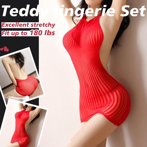 Sexy Lingerie for Women Naughty Fishnet Lingerie Crotchless Set Bodysuit Teddy Erotic Sheer Mesh Outfits in Saudi Arabia