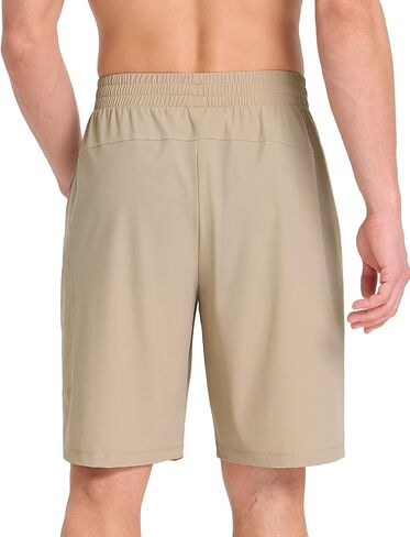 baleaf Men's Athletic Running Shorts 9" Quick Dry Workout Shorts Lightweight Sports Gym Shorts with Zipper Pockets in Saudi Arabia