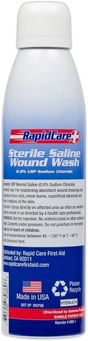 Rapid Care First Aid 665-2 Sterile Saline Wound Wash Spray 7.1oz, Cleans Cuts & Burns, Drug & Preservative Free, Pack of 2 in Saudi Arabia