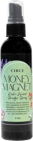 رذاذ Money Magnet Smudge - بديل خالٍ من التدخين الطبيعية بنسبة 100 ٪ لجذب الوفرة والازدهار والفرص - الباتشولي ، مزيج البرتقال الحلو والمرر - الثروة ، النجاح ، الرعاية الذاتية ، الهدية - 4 أوقية in Kuwait