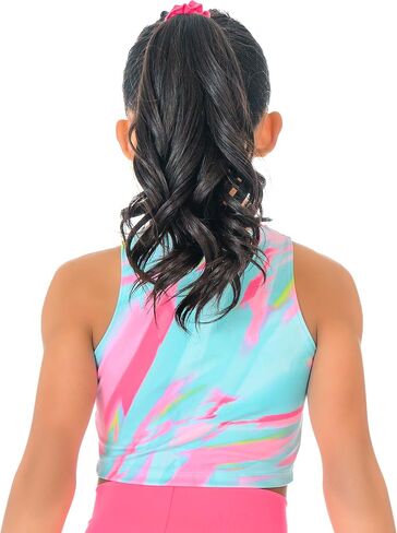Destira Girls Dance Crop Tank Top, Super Soft Athletic Top, Ideal for Gymnastics, Yoga, Workouts, Running in Saudi Arabia
