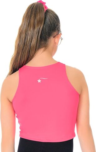 Destira Girls Dance Crop Tank Top, Super Soft Athletic Top, Ideal for Gymnastics, Yoga, Workouts, Running in Saudi Arabia
