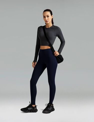 Colorfulkoala Women's High Waisted Leggings 28" Inseam Full Length Workout Yoga Pants with Pockets in Saudi Arabia