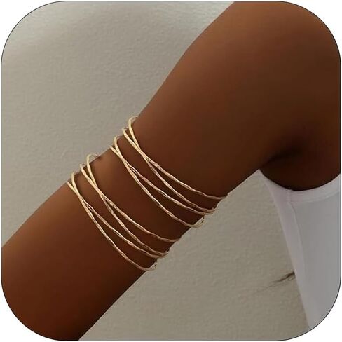 DCFYWL731 ARM Cuff for Women Appl Arm Cuff Jewelry Gold Cuff Bracelet Summer Beach Essentials 2025 in Kuwait