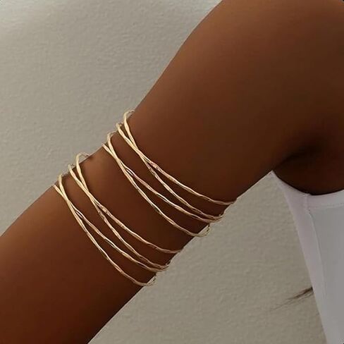 DCFYWL731 ARM Cuff for Women Appl Arm Cuff Jewelry Gold Cuff Bracelet Summer Beach Essentials 2025 in Kuwait