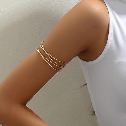 DCFYWL731 ARM Cuff for Women Appl Arm Cuff Jewelry Gold Cuff Bracelet Summer Beach Essentials 2025 in Kuwait