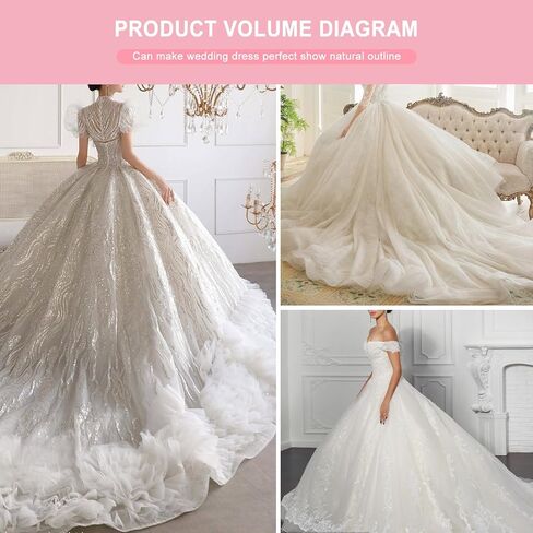 A-line Hoopless Petticoat Crinoline 6 layers And 8 layers Underskirt Slips Hoopless Petticoat for Wedding Dress in Saudi Arabia