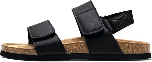 Torotto Girls Boys Sandals with Cork Footbed Adjustable Straps Summer Glitter Slides Sandals Open Toes Flat for Kids Toddler in Saudi Arabia