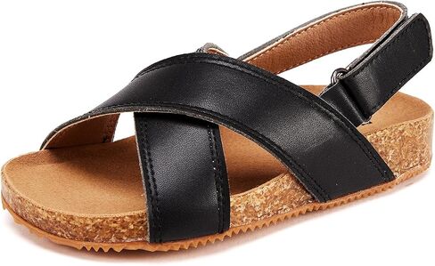 BMCiTYBM Toddler Boys Girls Sandals Open Toe Arch Support Slides Adjustable Straps Cork Footbed Slippers for Indoor Outdoor in Saudi Arabia