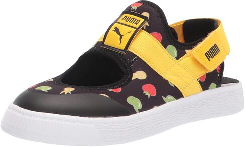 PUMA Unisex-Child Shoes Light-Flex Summer Fruitmates Sandal, Black-Freesia, 3 US Little Kid in Saudi Arabia
