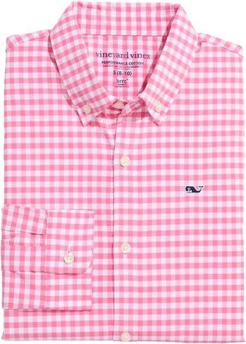 كروم الكروم فاينز أولاد Skysail Gingham Performance Cotton Shirt in Kuwait