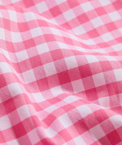 كروم الكروم فاينز أولاد Skysail Gingham Performance Cotton Shirt in Kuwait