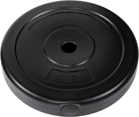 Signature Fitness Vinyl Standard 1-Inch Plate Weight Plate for Strength Training and Weightlifting, Pairs or Sets in Kuwait