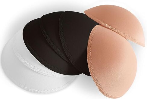 WMugthome 3 Pairs Round Seam Women's Removable Sports Yoga Bra pad, Bikini Top Bra Pads Insert in Saudi Arabia