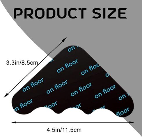 12 Pcs Rug Grippers, Double Sided Non Slip Washable Rug Tape Grip Carpet Corner for Hardwood Floors and Tiles,Reusable Washable Grippers for Rugs (Clouds) in Saudi Arabia