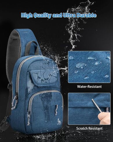 حقيبة ظهر OIWAS Sling Bag للرجال، حقيبة ظهر بحزام واحد للتنزه سيرًا على الأقدام وحقيبة صدر للنساء in Kuwait