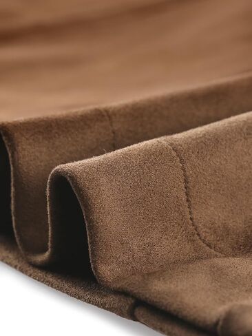 Allegra K Faux Suede Blazer for Women's Lapel Collar Button Front Long Sleeve Jacket in Saudi Arabia