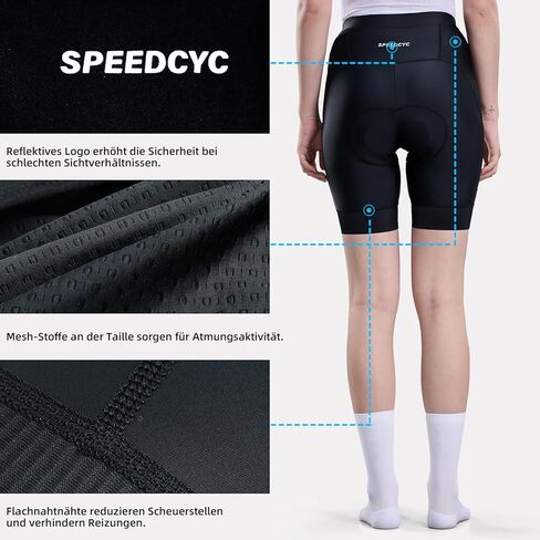 Women’s Bike Shorts 4D Padded Cycling Bicycle Road Biking Mountain Riding UPF 50+ Cycle Shorts in Saudi Arabia