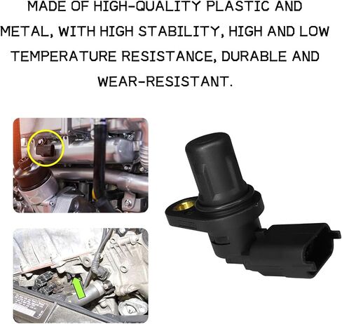 1PC Engine Camshaft Position Sensor, Standard Replacement OEM Part Number #F01R00B003, Automotive Replacement Camshaft Position Sensors with Sealing Ring Compatible with Chery Vehicles (Black) in Kuwait