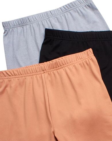 Real Love Girls Bike Shorts - 3 Pack Super Soft Athletic Cartwheel Biker Dance Shorts for Girls (Sizes: 7-16) in Kuwait