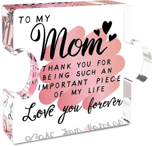 Gifts for Mom, Mom Gifts, Mom Birthday Gifts from Daughter, Birthday Gift for Mom, Mom Gifts from Daughters Son, Cool Mom Gift Ideas Acrylic Present for Mothers Day Birthday in Saudi Arabia