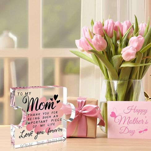 Gifts for Mom, Mom Gifts, Mom Birthday Gifts from Daughter, Birthday Gift for Mom, Mom Gifts from Daughters Son, Cool Mom Gift Ideas Acrylic Present for Mothers Day Birthday in Saudi Arabia
