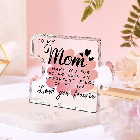 Gifts for Mom, Mom Gifts, Mom Birthday Gifts from Daughter, Birthday Gift for Mom, Mom Gifts from Daughters Son, Cool Mom Gift Ideas Acrylic Present for Mothers Day Birthday in Saudi Arabia