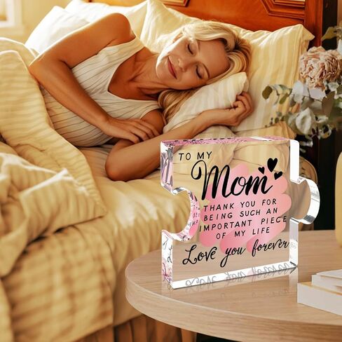 Gifts for Mom, Mom Gifts, Mom Birthday Gifts from Daughter, Birthday Gift for Mom, Mom Gifts from Daughters Son, Cool Mom Gift Ideas Acrylic Present for Mothers Day Birthday in Saudi Arabia