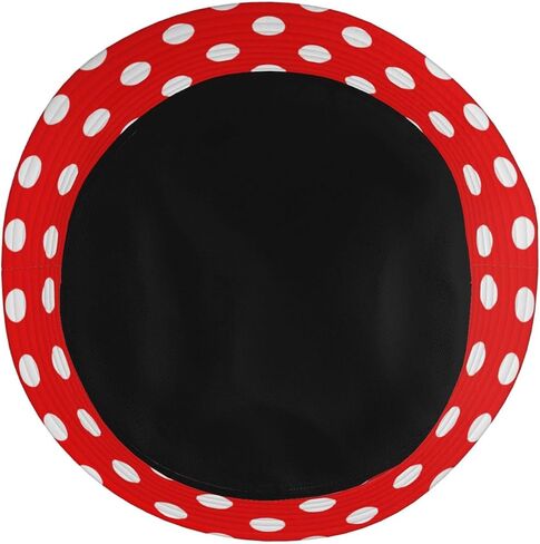 Cute Polka Dot Bucket Hats for Women Men Bow Fisherman Hat Summer Outdoor Sun Cap for Travel Hiking Beach in Saudi Arabia